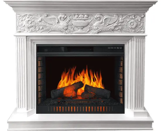 Каминокомплект Royal Flame Palace Белый с серебром с очагом Vision 30 EF LED FX Каминокомплект Royal Flame Palace Белый с серебром с очагом Vision 30 EF LED FX