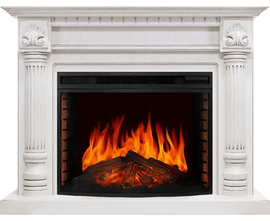 Каминокомплект Royal Flame Edinburg Слоновая кость с патиной с очагом Dioramic 33 LED FX