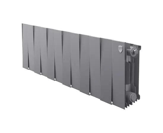 Royal Thermo PianoForte 200/Silver Satin х14, Количество секций (шт): 14, Межосевое расстояние (мм): 200, Подключение: Боковое