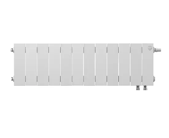 Royal Thermo PianoForte 200/Bianco Traffico х12 VD, Количество секций (шт): 12, Межосевое расстояние (мм): 200, Подключение: Нижнее, - 2