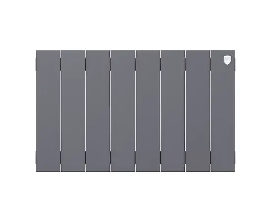 Royal Thermo PianoForte 300/Silver Satin х8, Количество секций (шт): 8, Межосевое расстояние (мм): 300, Подключение: Боковое, - 2