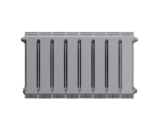 Royal Thermo PianoForte 300/Silver Satin х12, Количество секций (шт): 12, Межосевое расстояние (мм): 300, Подключение: Боковое, - 3