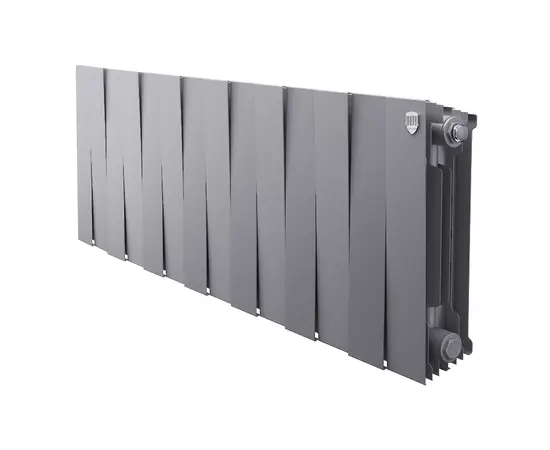 Royal Thermo PianoForte 300/Silver Satin х14, Количество секций (шт): 14, Межосевое расстояние (мм): 300, Подключение: Боковое