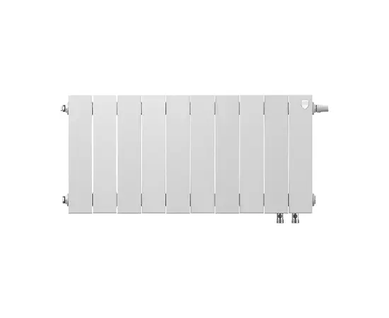Royal Thermo PianoForte 300/Bianco Traffico х10 VD, Количество секций (шт): 10, Межосевое расстояние (мм): 300, Подключение: Нижнее, - 2