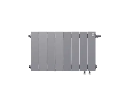 Royal Thermo PianoForte 300/Silver Satin х10 VD, Количество секций (шт): 10, Межосевое расстояние (мм): 300, Подключение: Нижнее, - 2