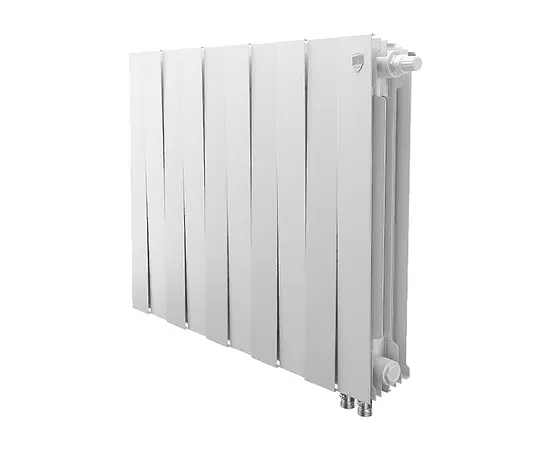 Royal Thermo PianoForte 500/Bianco Traffico х8 VD, Количество секций (шт): 8, Межосевое расстояние (мм): 500, Подключение: Нижнее