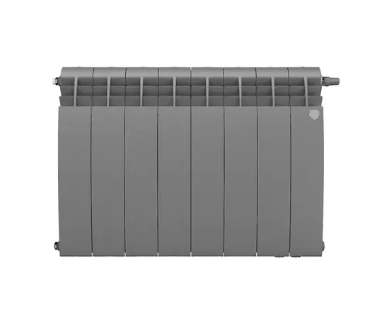 Royal Thermo BiLiner 500 Silver Satin х12 VD, Количество секций (шт): 12, Межосевое расстояние (мм): 500, Подключение: Нижнее, - 2