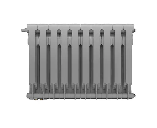 Royal Thermo BiLiner 500 Silver Satin х8 VD, Количество секций (шт): 8, Межосевое расстояние (мм): 500, Подключение: Нижнее, - 3