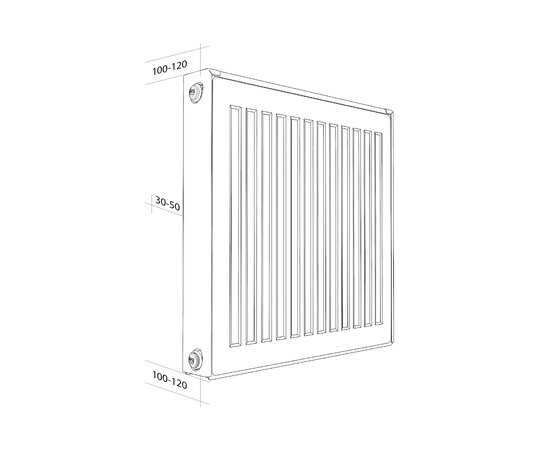 Royal Thermo C22-500-700 серый, Высота (мм): 500, Ширина (мм): 700, - 2