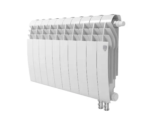 Royal Thermo BiLiner 350 Bianco Traffico VD х8, Количество секций (шт): 8, Межосевое расстояние (мм): 350, Подключение: Нижнее