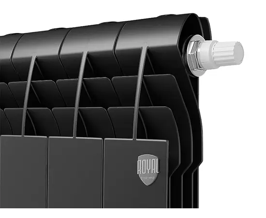 Royal Thermo BiLiner 350 Noir Sable VD х4, Количество секций (шт): 4, Межосевое расстояние (мм): 350, Подключение: Нижнее, - 2