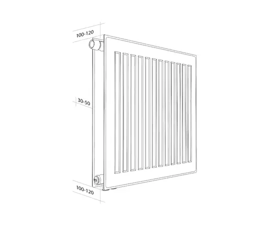 Royal Thermo Ventil Hygiene VH30-400-700, Высота (мм): 400, Ширина (мм): 700, Глубина (мм): 151, - 2