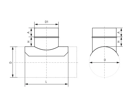 Врезка оцинкованная 1250/630, Диаметр: 1250 мм, Элемент воздуховода: Врезка воротниковая, Выберите 2-ой размер для перехода, тройника, врезки (первым всегда идет диаметр большего размера): 630 мм, - 2