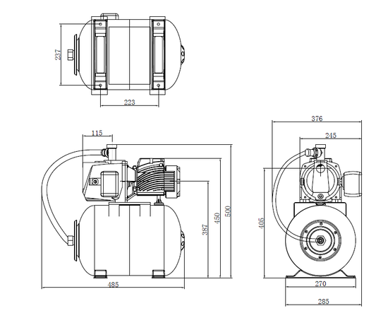 Pumpman ATJET60, Номинальный расход воды (л/мин): 55, - 2