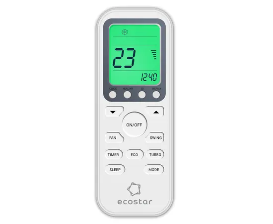 Ecostar KVS-RAY24ST, Рекомендуемая площадь и мощность: 65 м² - 6,5 кВт, - 5