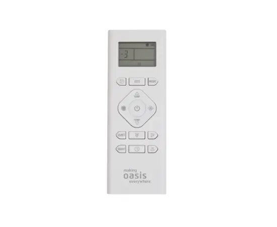 Oasis OX-9I, Рекомендуемая площадь и мощность: 25 м² - 2,5 кВт, - 9