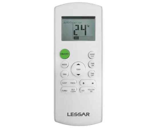 Lessar LS-HE24KSA2/LU-HE24KSA2, Рекомендуемая площадь и мощность: 70 м² - 7 кВт, - 3