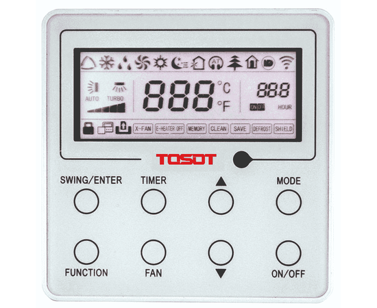 Tosot T36H-ILD/I/T36H-ILU/O, Рекомендуемая площадь и мощность: 100 м² - 10 кВт, - 2