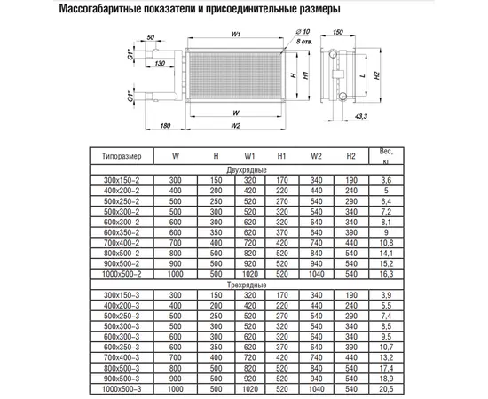 Shuft WHR 500x300-2, Типоразмер (мм): 500х300, Мощность: 35,9 кВт, - 3