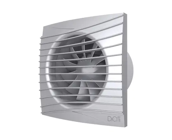 Diciti Silent 4C Gray metal, Диаметр: 100 мм, Цвет: Светло-серый, Датчик влажности, таймер и фотодатчик: Нет, - 2