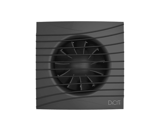 Diciti Silent 4C Matt Black, Диаметр: 100 мм, Цвет: Матовый черный, Производительность (м³/ч): 90, Датчик влажности, таймер и фотодатчик: Нет