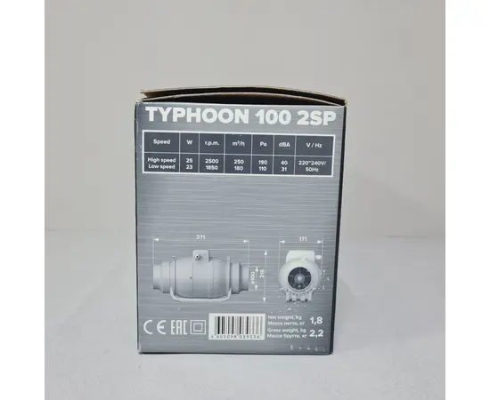 ERA Typhoon 100 2SP, Диаметр: 100 мм, Таймер: Нет, - 14