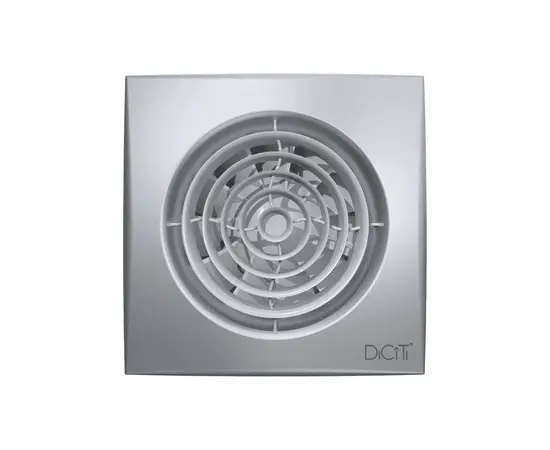 Diciti Aura 4C Gray metal, Диаметр: 100 мм, Цвет: Светло-серый, Управление: Выключатель, Датчик влажности, таймер и фотодатчик: Нет