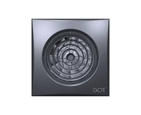 Diciti Aura 4C Dark gray metal, Диаметр: 100 мм, Цвет: Серый, Управление: Выключатель, Датчик влажности, таймер и фотодатчик: Нет Diciti Aura 4C Dark gray metal, Диаметр: 100 мм, Цвет: Серый, Управление: Выключатель, Датчик влажности, таймер и фотодатчик: Нет
