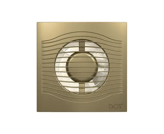 Diciti Slim 4C Champagne, Диаметр: 100 мм, Цвет: Матовый золотой, Управление: Выключатель, Датчик влажности, таймер и фотодатчик: Нет