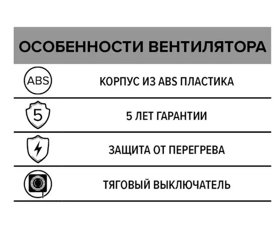 ERA Neo 5-02, Диаметр: 125 мм, Обратный клапан: Нет, Таймер: Нет, Датчик влажности: Нет, Управление: Шнурковое, - 7