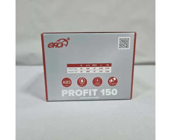 ERA Profit 150 BB, Установка: Вертикальная, Диаметр: 150 мм, Напряжение: 220 В, - 15 ERA Profit 150 BB, Установка: Вертикальная, Диаметр: 150 мм, Напряжение: 220 В, - 15