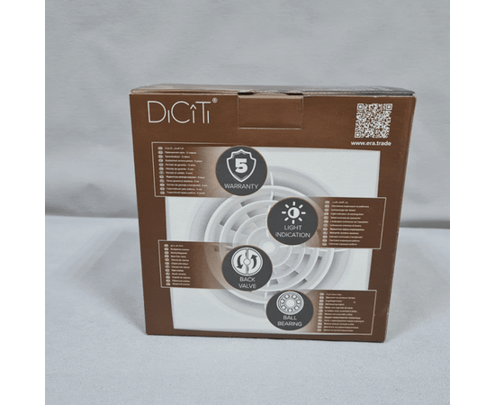 Diciti Aura 5C MRH, Диаметр: 125 мм, Цвет: Белый, Управление: Фототаймер, Датчик влажности, таймер и фотодатчик: Есть, - 17
