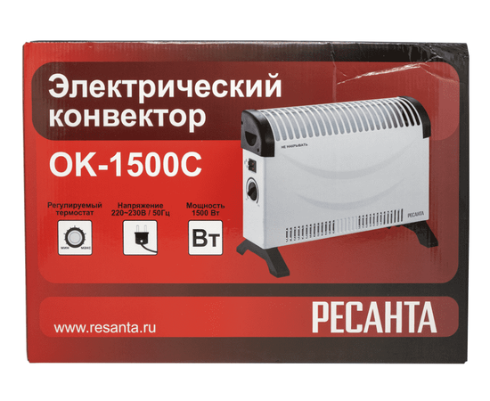 Ресанта ОК-1500С, Мощность: 1,5 кВт, Цвет: Белый, - 13