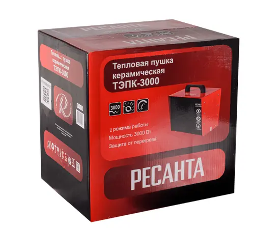 Ресанта ТЭПК-3000, Мощность: 3 кВт, - 7