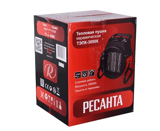 Ресанта ТЭПК-3000K, Мощность: 3 кВт, - 7