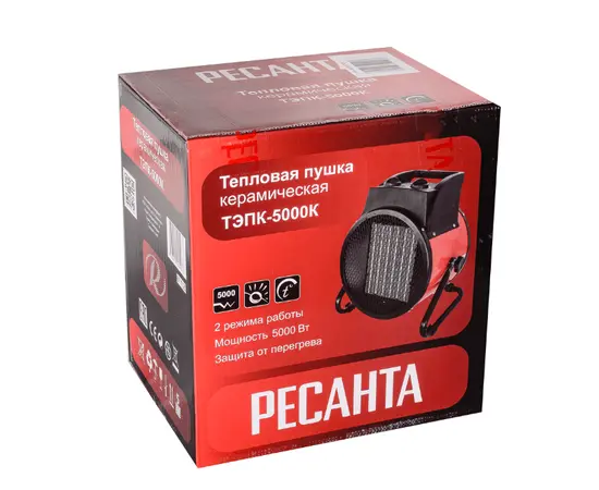 Ресанта ТЭПК-5000K, Мощность: 5 кВт, - 8