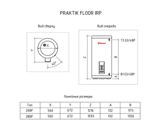 Thermex IRP 280 F, Объем, л: 280, - 3 Thermex IRP 280 F, Объем, л: 280, - 3