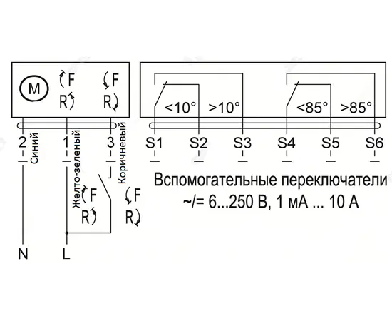 Nevatom KPNZ-60-500*250-F2-SN-MN220-04, Типоразмер (мм): 500х250, Тип: Однолопаточный, Предел огнестойкости вариация: EI60, Расположение привода: Снаружи корпуса, - 4